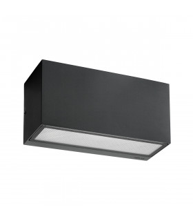 Applique murale de jardin Asker Graphite 11 Cm