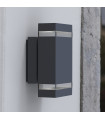 Applique murale de jardin Jannik Gris foncé 23,5 Cm