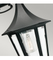 Applique murale de jardin Rimini Noir 43 Cm