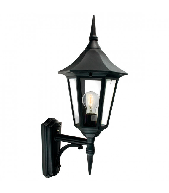 Applique murale de jardin Valencia Noir 62 Cm