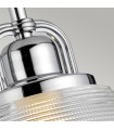 Applique murale salle de bains Dublin Chrome poli 24,6 Cm