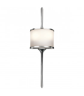 Applique murale salle de bains Mona Chrome poli 55