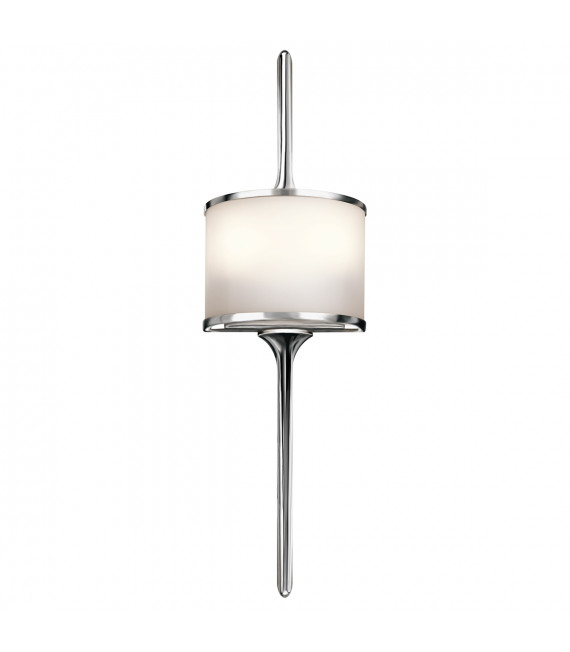 Applique murale salle de bains Mona Chrome poli 55