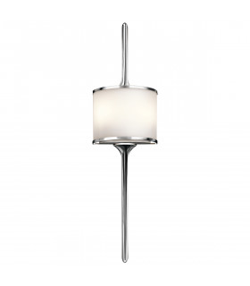 Applique murale salle de bains Mona Chrome poli 76