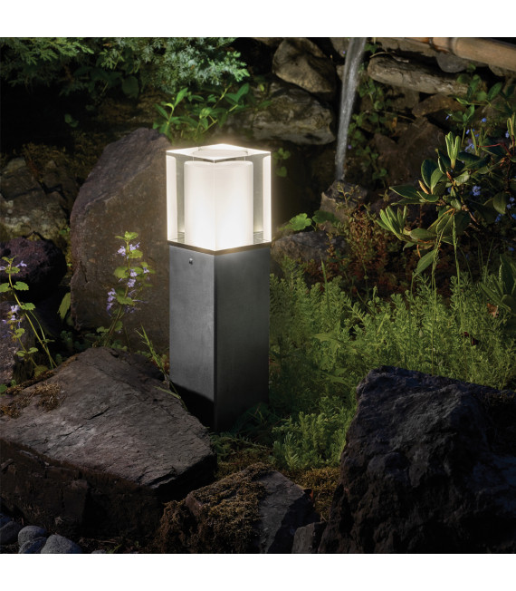 Borne de jardin Arendal Noir 49 Cm