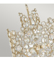 Chandelier Anya Feuille d'argent 41,9 Cm