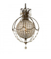 Chandelier Bellini Bronze oxydé / bronze britannique 70 Cm