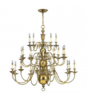 Chandelier Cambridge Laiton bruni 119