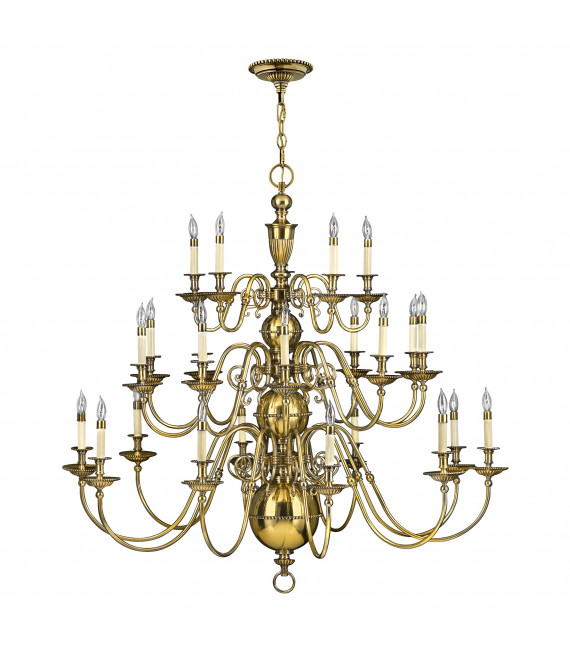 Chandelier Cambridge Laiton bruni 119