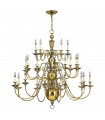 Chandelier Cambridge Laiton bruni 119
