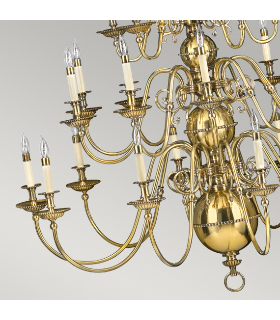 Chandelier Cambridge Laiton bruni 119,2 Cm