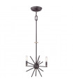 Chandelier Carnegie Bronze occidental 31,8 Cm