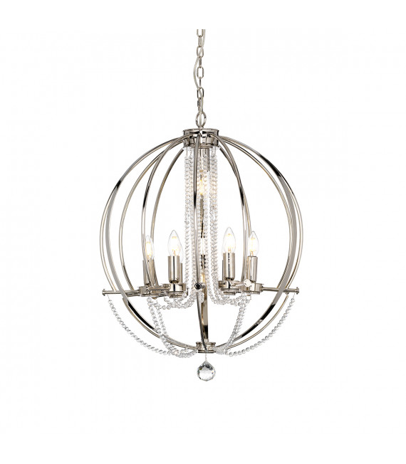 Chandelier Cassie Nickel poli 77