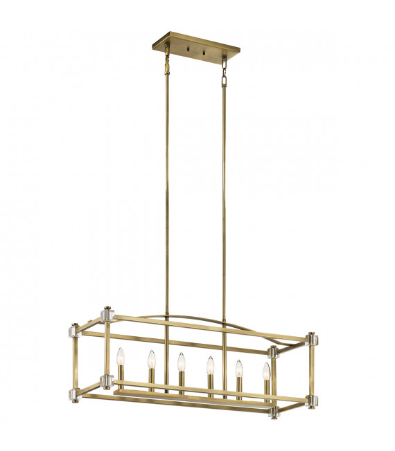 Chandelier Cayden Laiton naturel 37