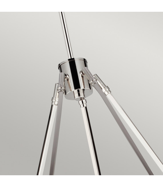 Chandelier Harper Nickel poli 77,5 Cm