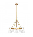Chandelier Joan Laiton blanc / bruit bruni 69