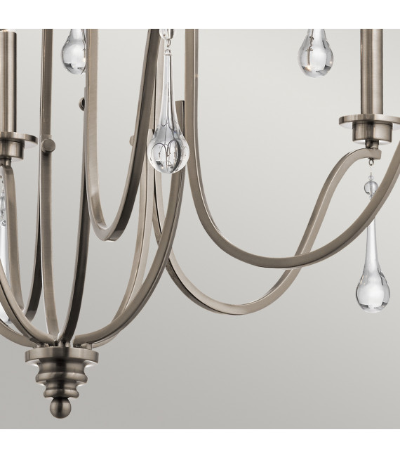 Chandelier Karlee Pare-mains classique 86,4 Cm