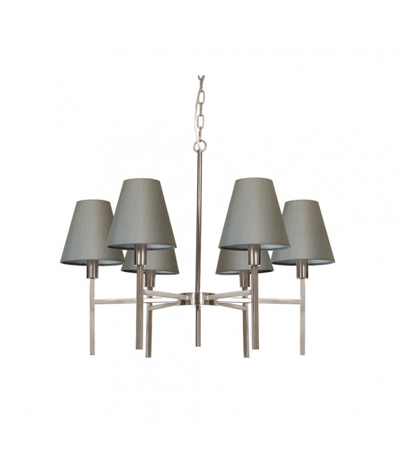 Chandelier Lucerne Nickel brossé 44