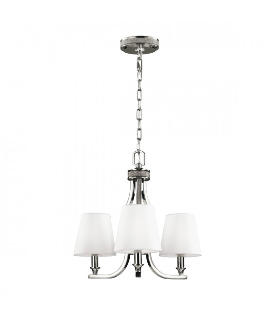 Chandelier Pave Nickel poli 40