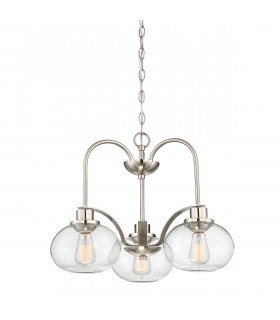 Chandelier Trilogy Nickel brossé 42
