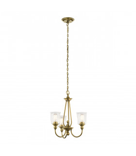 Chandelier Waverly Laiton naturel 59