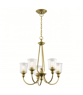 Chandelier Waverly Laiton naturel 71
