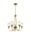 Chandelier Waverly Laiton naturel 71