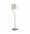 Lampadaire Axios Base en métal peint à la crème et gris foncé 161 Cm