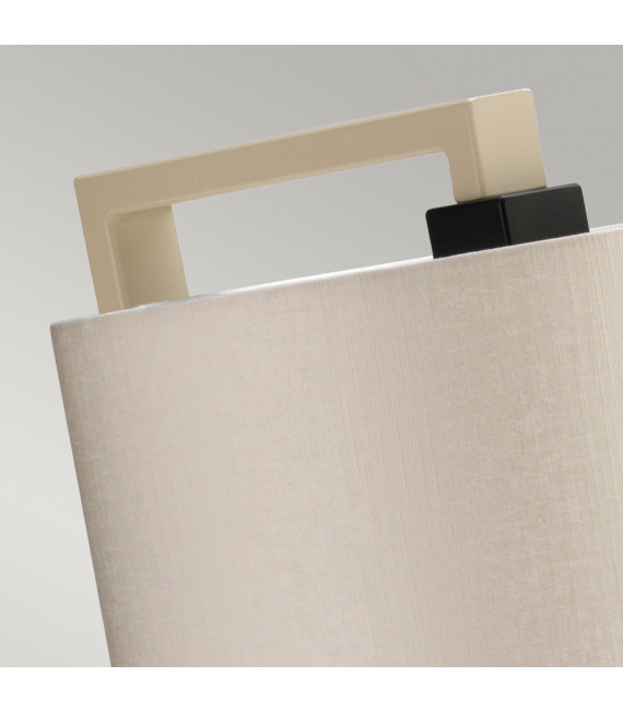 Lampadaire Axios Base en métal peint à la crème et gris foncé 161 Cm