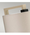 Lampadaire Axios Base en métal peint à la crème et gris foncé 161 Cm