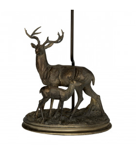 Lampe de table Amelia Bronze patine 40 Cm