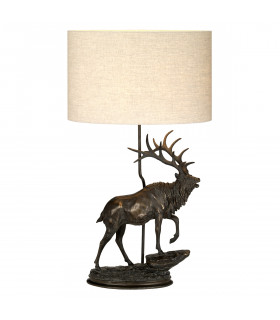 Lampe de table Angus Bronze patine 80 Cm
