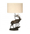 Lampe de table Angus Bronze patine 80 Cm