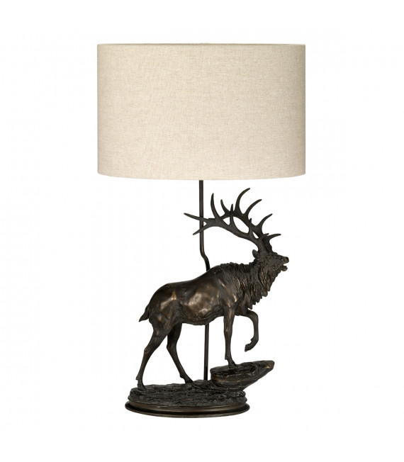 Lampe de table Angus Bronze patine 80 Cm