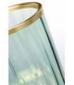 Lampe de table Arno Laiton de métaux de métaux - verrerie verte
