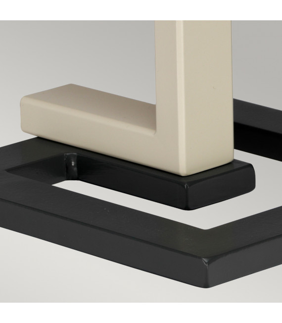 Lampe de table Axios Base en métal peint à la crème et gris foncé 66,6 Cm