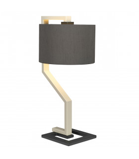 Lampe de table Axios Base en métal peint à la crème et gris foncé 66