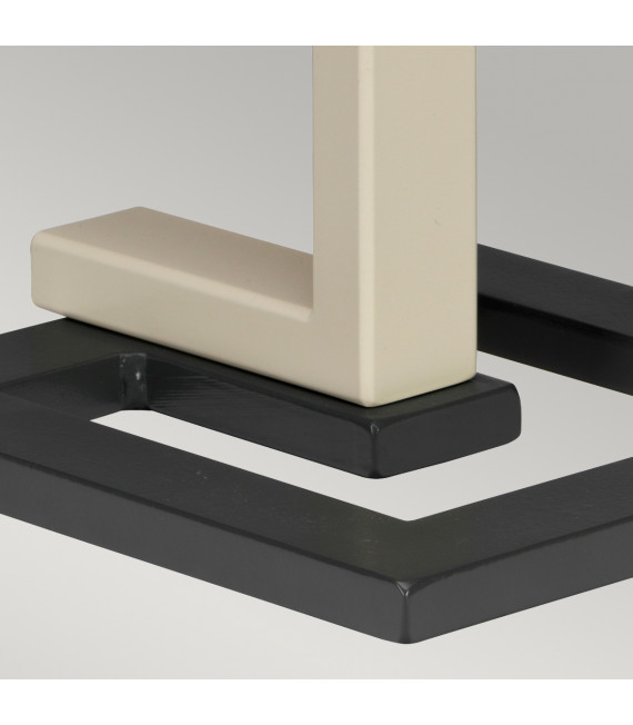 Lampe de table Axios Base en métal peint à la crème et gris foncé 66,6 Cm