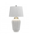 Lampe de table Bexley Nickel blanc / poli 30 Cm