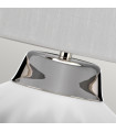 Lampe de table Bexley Nickel blanc / poli 30 Cm