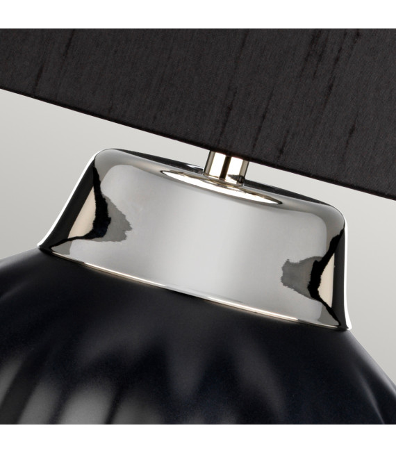 Lampe de table Bexley Nickel noir / poli 30 Cm