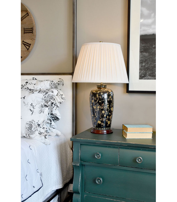 Lampe de table Black Birds Noir et or 74 Cm