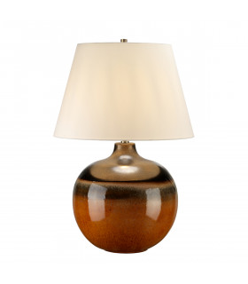 Lampe de table Colorado orange et brun 69 Cm