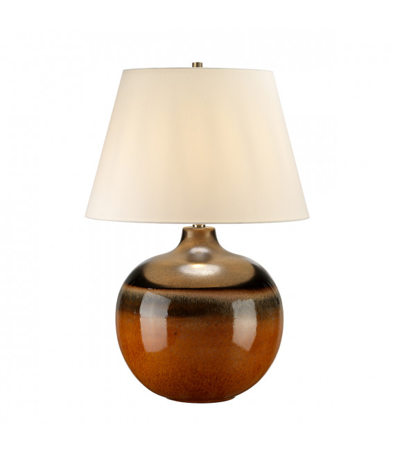 Lampe de table Colorado orange et brun 69 Cm