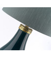 Lampe de table Havering Azure-Turquoise / laiton vieilli 41 Cm