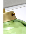 Lampe de table Kara Laiton de métaux vieux laiton - verrerie vert foncé 55,5 Cm