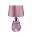 Lampe de table Lena Verre teinté de prune / nuance de bruyère 60