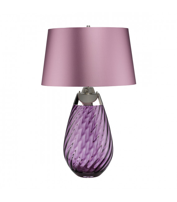 Lampe de table Lena Verre teinté de prune / nuance de bruyère 74 Cm