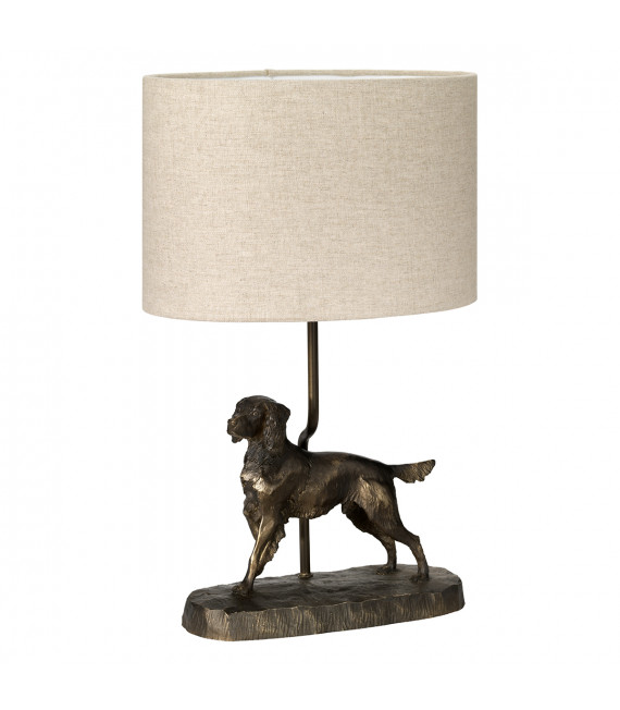 Lampe de table Rufus Bronze patine 48 Cm