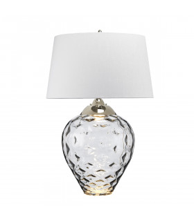 Lampe de table Samara Verre teinté de fumée 51 Cm